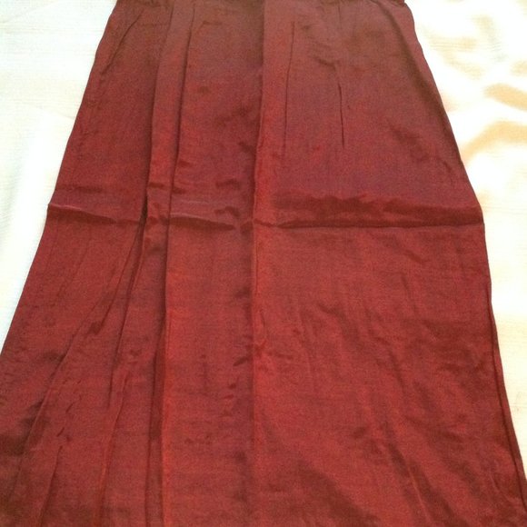 Vintage Classified 3 Piece Dynasty Style Burgundy Evening Dress Outfit  Sz 11/12 - Picture 7 of 11